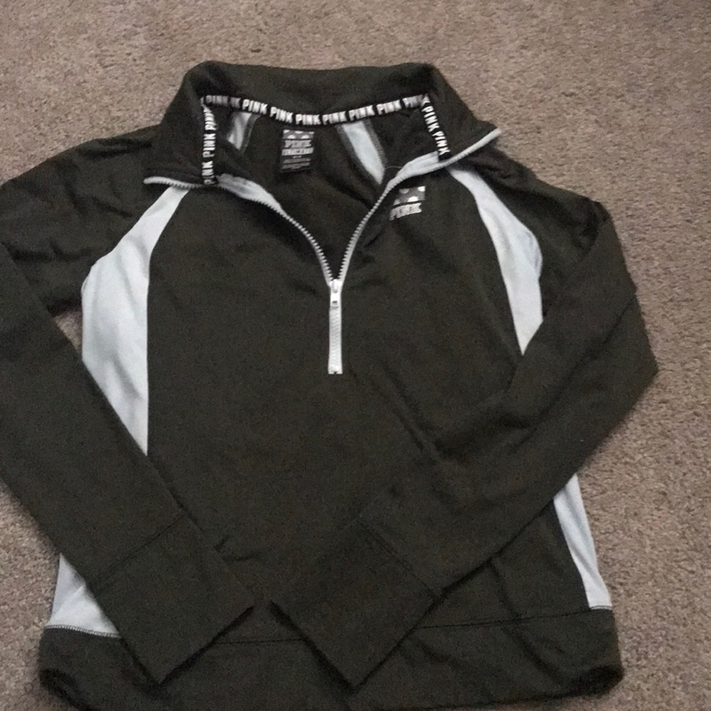 PINK 3/4 zipper pullover